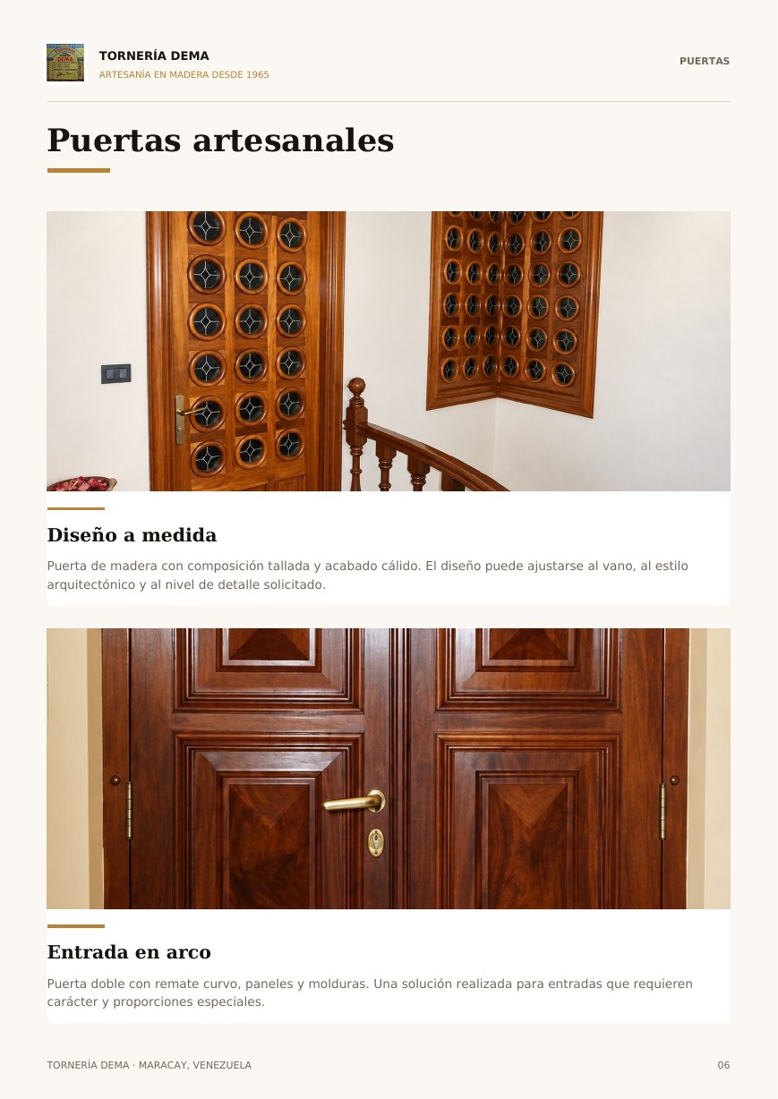 Página 6 del catálogo Tornería Dema